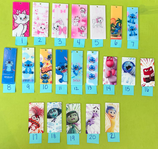 Acrylic bookmarks